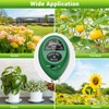 Plant Moisture Meter, 3 in 1 Soil Moisture Light pH