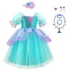 CREDIBLE NT5480 Princess Dress, Children's Cosplay Costume, Luxurious 7-Piece Set,