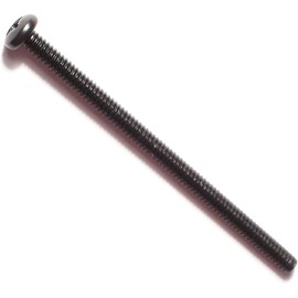 Hard-to-Find Fastener 014973174026 Phillips Pan Machine Screws, 6-32 x 2-1/2, Piece-15,Black