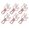 100Pcs Bunny Binder Clips Hollow Out Cute Strong Clamping Durable