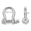 PATIKIL Shackle 3/8" with 1/2" Bolt 2204lbs, 2 Pack 316