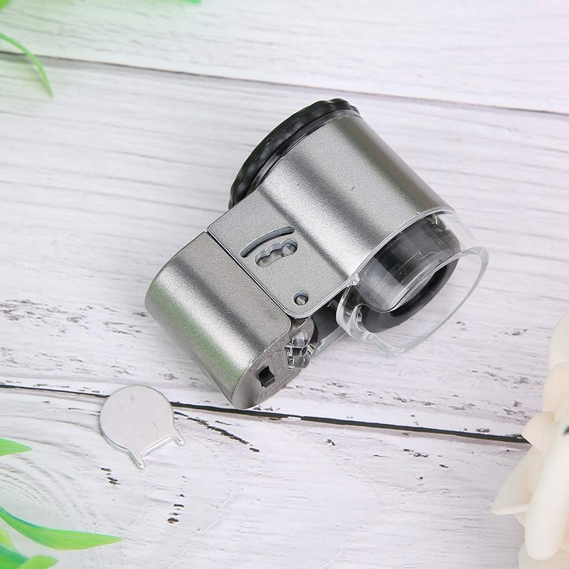 Mini Microscope, 50X Portable Subminiature Microscope Magnifier Mini Pocket Microscope