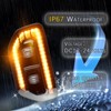 PGTOPONE Switchback White/Amber LED Front Bumper Light Daytime Running Lamp