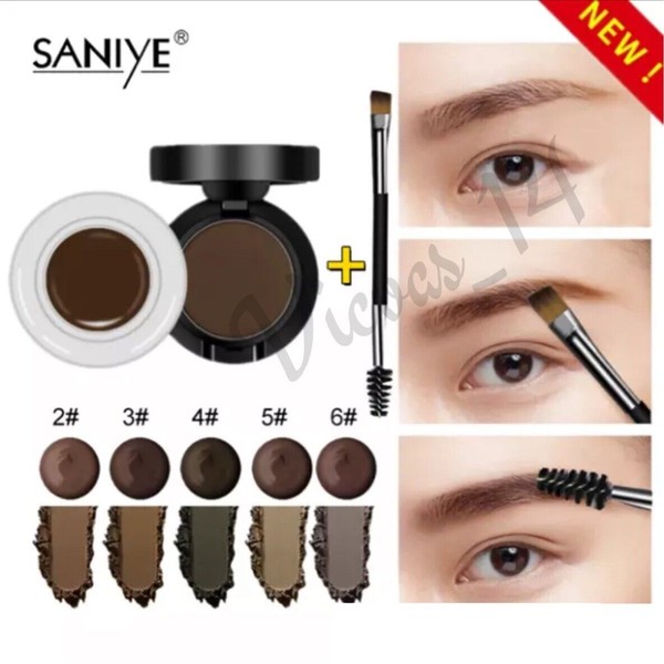 SANIYE 2 in 1 Ultimate Eyebrow Shaping Powder Stamp EyeBrow Makeup FREESHIPPING