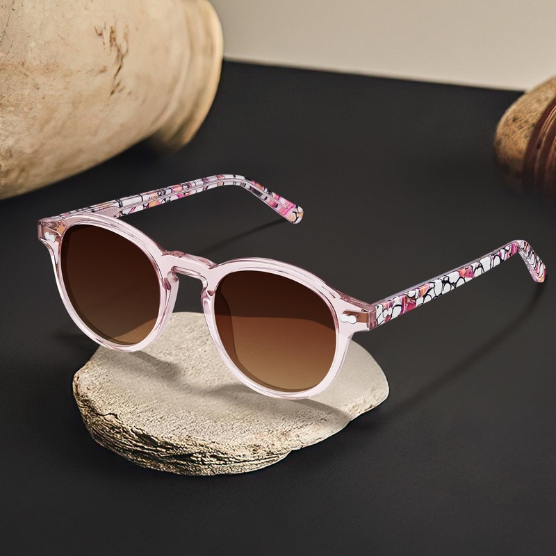 CARFIA CA5266 Women's Polarised Sunglasses 100% UV400 Protection Round Frame