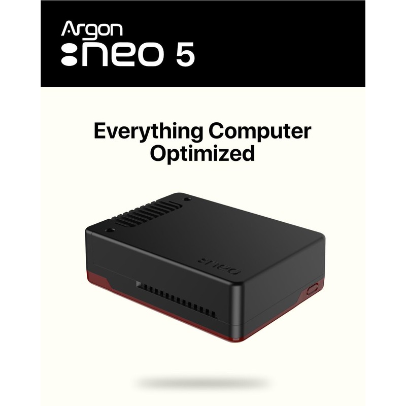 Argon NEO 5 Case for Raspberry Pi 5 (BRED) |