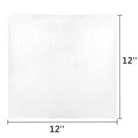 Tebery 100 Pack Foam Wrap Pouches, 12'' x 12'' Dish Packing Foam Sheets with Fragile Label, Plate Packing Sleeves for Cups, Glasses, Furniture, Reusable Cushion Wrap Sheets Supplies for Moving