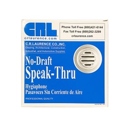 CRL Chrome Plated Brass 5-5/16" No-Draft Speak-Thru - 549