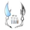 X AUTOHAUX 1 Set Universal Motorcycle Rear View Mirrors Adjustable