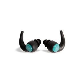 Arena - Tapones para los oídos unisex para nadar, moldeables, cómodos, de silicona suave, accesorios de natación para niñas y niños, artículos esenciales de natación, color negro y azul agua, 1 par