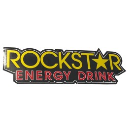 Rockstar Vintage Unpeeled Large Rockstar Energy Drink 10" x 3" Sticker Scarce