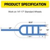 Autofonder 2Pc Tow Dolly Basket Straps with Flat Hook for