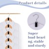 MCPINKY Hanger Extender Hooks, 50PCS Clothes Hanger Connector Hooks Closet