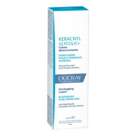 Crema Facial Ducray Keracnyl Glycolic+ para Puntos Negros y Espinillas 30 ml