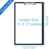 Acocony 11x17 Clipboard Vertical with Ruler Extra Large Clipboard Low