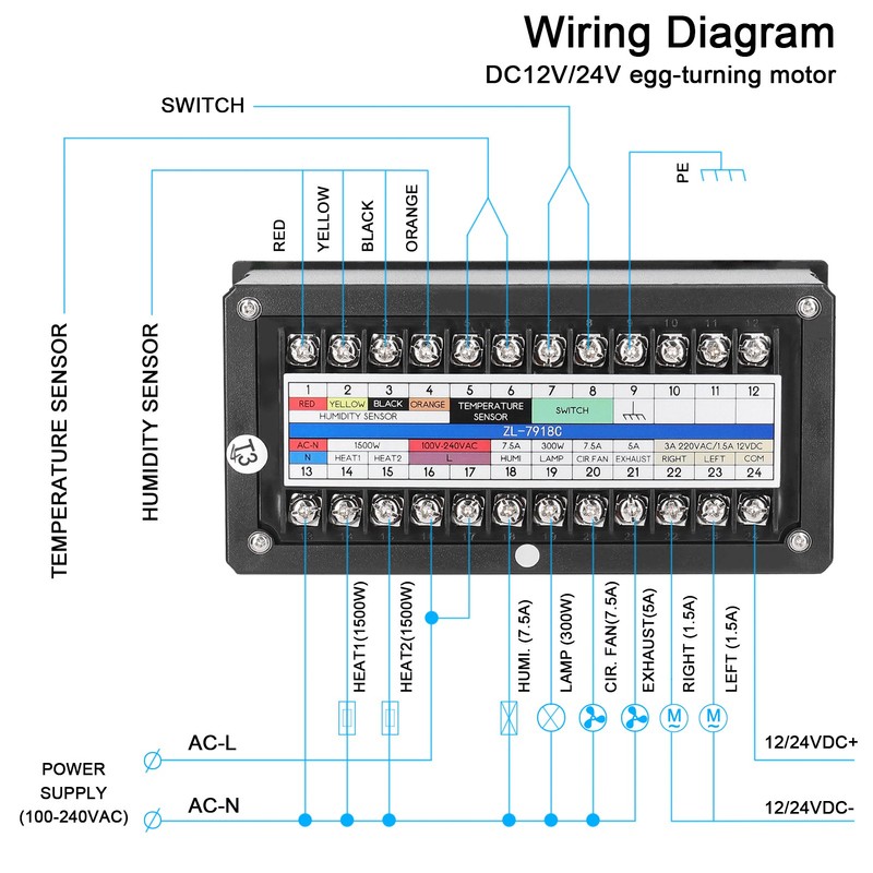 Intelligent Eggs Incubator Controller Multifunctional Automatic Incubator Eggs Hatcher Control