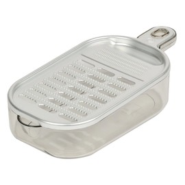 Pearl Metal Herb Kitchen C-9731 Aluminum Grater with Saucer, Made in Japan
