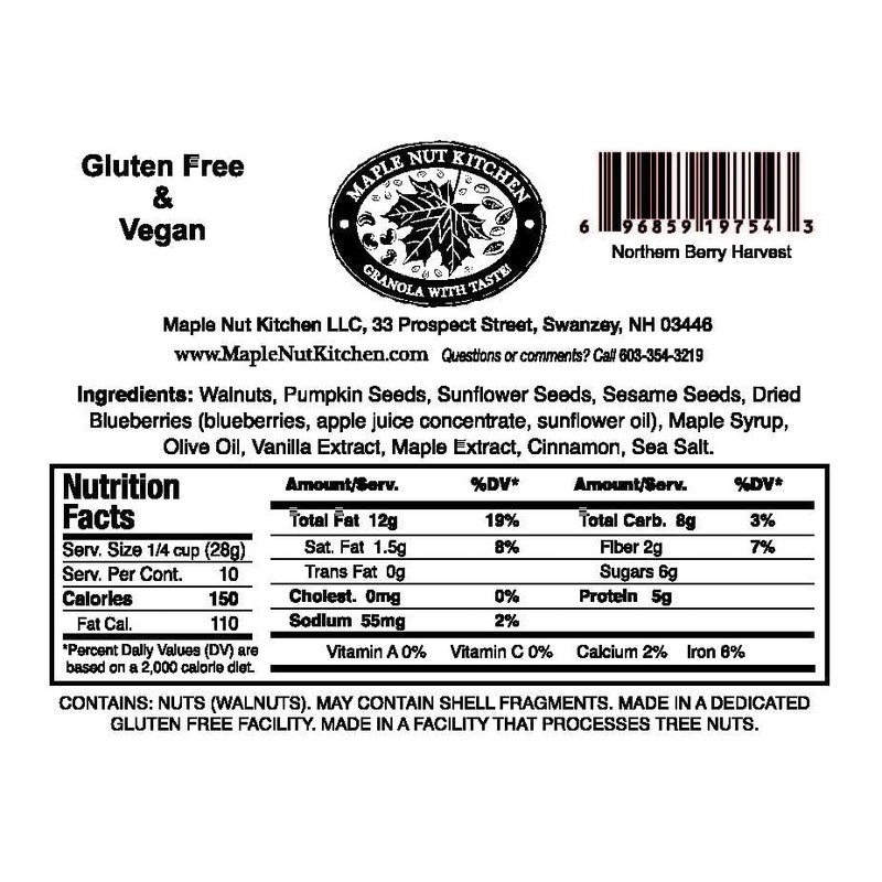 Maple Nut Kitchen Northern Berry Harvest Granola 3-Pack – Grain-Free