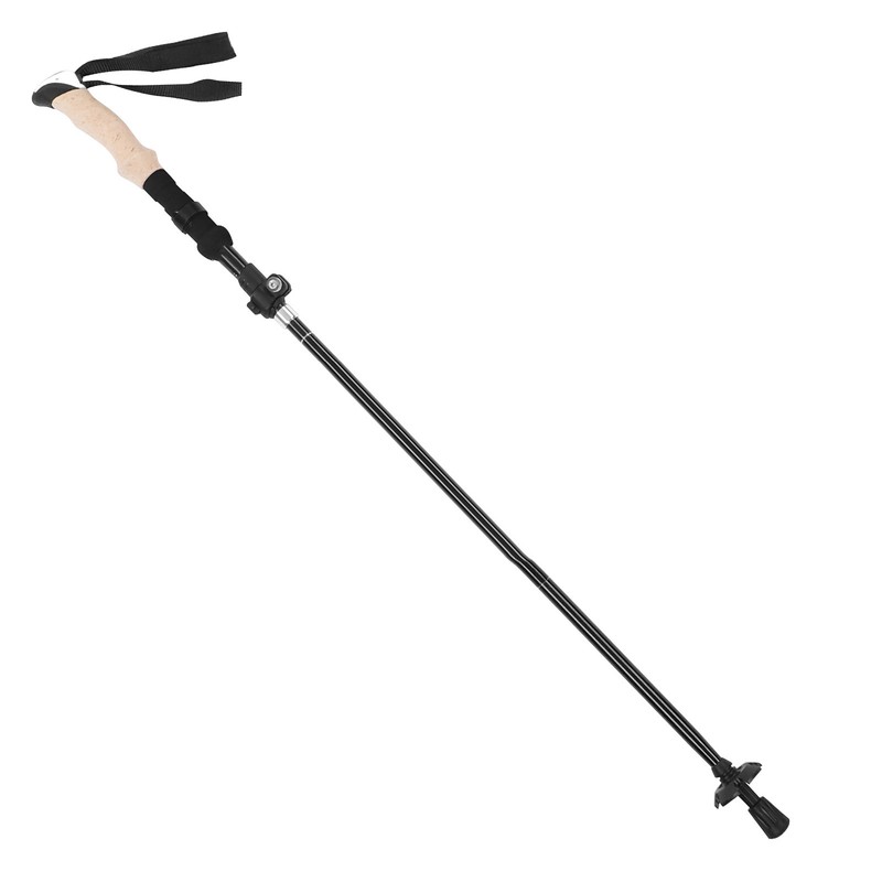 Telescopic Hiking Pole Portable Aluminum Alloy Folding Walking Stick for