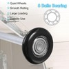 sourcing map 2pcs 1.8" Nylon Garage Door Rollers for 2"