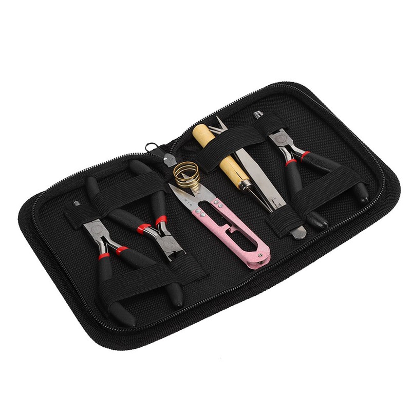 8pcs Jewelry Tools DIY Jewelry Making Pliers Scissors Cutter Tweezers