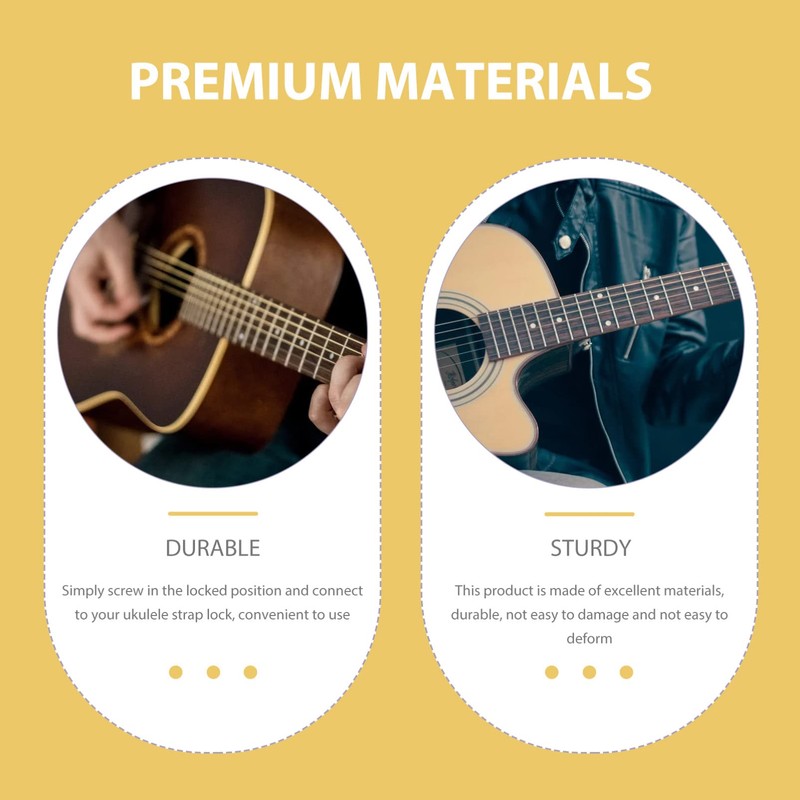 Kisangel Electric Guitar Strap Lock Button Durable Guitar Strap Fixator