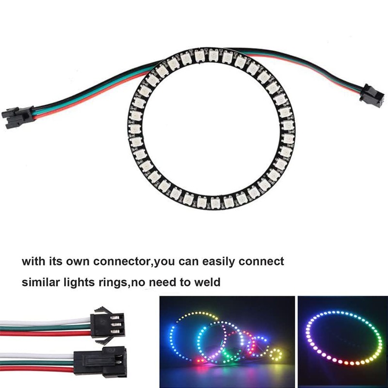 Sparkleiot WS2812B 35LEDs RGB LED Ring 5050 Full Color LED