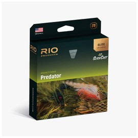 Rio Elite Predator Fly Line, Designed to Cast Large & Heavy Flies, Low-Stretch & Ultra-Slick Performance, Gray/Camo/Yellow/Beige, 100ft, WF7F/H/I