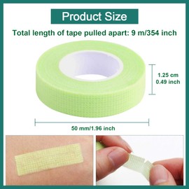Cintas de Extensión de Pestañas de Micropore, 10 Rollos para Cinta de Tela de Pestañas Cinta Transpirable para Extensión de Aislamiento Injertadas