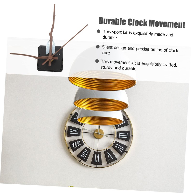 SHINEOFI 4 Sets Quartz Clock Movement Kit Durable Mechanism with