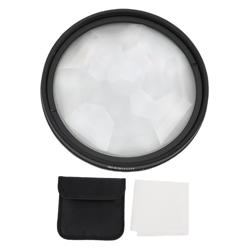 XUMIUZIY 49MM Kaleidoscope Filter, Kaleidoscope Prism Lens Filter MRC Coated