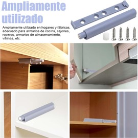 Cierres de Puerta a Presión para Abrir, 30 pcs Push para Puertas de Closet, Cierres Magnéticos de Empuje, Puerta de Cocina para Armarios, Cajones, Armarios