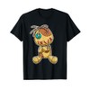 Cute Creepy Voodoo Doll Button Eye Stitch Plush Graphic T-Shirt