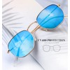 KALIYADI Sunglasses for Women and Men, Polarized Square UV Protection,