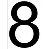 StickerTalk Address Number 8 Vinyl Sticker, 5.5 inches by 8