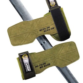 TAVIEW Premium Weight Lifting Wrist Hooks Straps for Maximum Grip Support - Deadlift Gloves and Grip Pads Alternative in Fitness Gym Power Training Like Pull Up Deadlifting & Shrugs