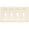 Liberty Hardware 64482 Ceramic Quad Switch Wall Plate / Switch