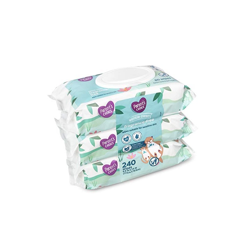 Parent's Choice Gentle Clean Fragrance-free Unscented No Scent Baby Wet