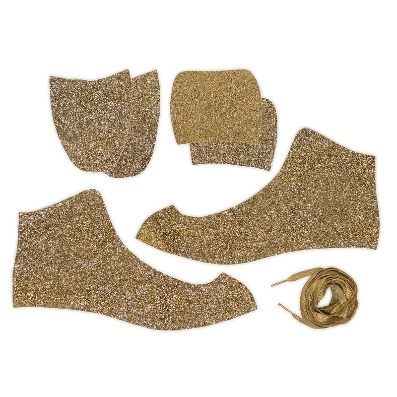 American Athletic Skate Wrap Womens Sparkle Gold, Large
