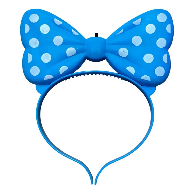 12 Diadema Minnie Luz Orejas Mimi Luminosas Fiesta Batucada Color