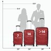 TILYMOL Luggage Sets 3 Piece with Spinner Wheel, Hardside Suitcase