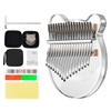 Kalimba 17 Keys Karimba Beginner Set Finger Piano, Acrylic Material,