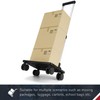Zoofen Folding Hand Truck Heavy Duty Luggage Cart with 4