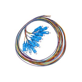 LINK SC Single Mode Simplex MT 2 Pigtail Optical Fibre Coloured Connector Set of 12