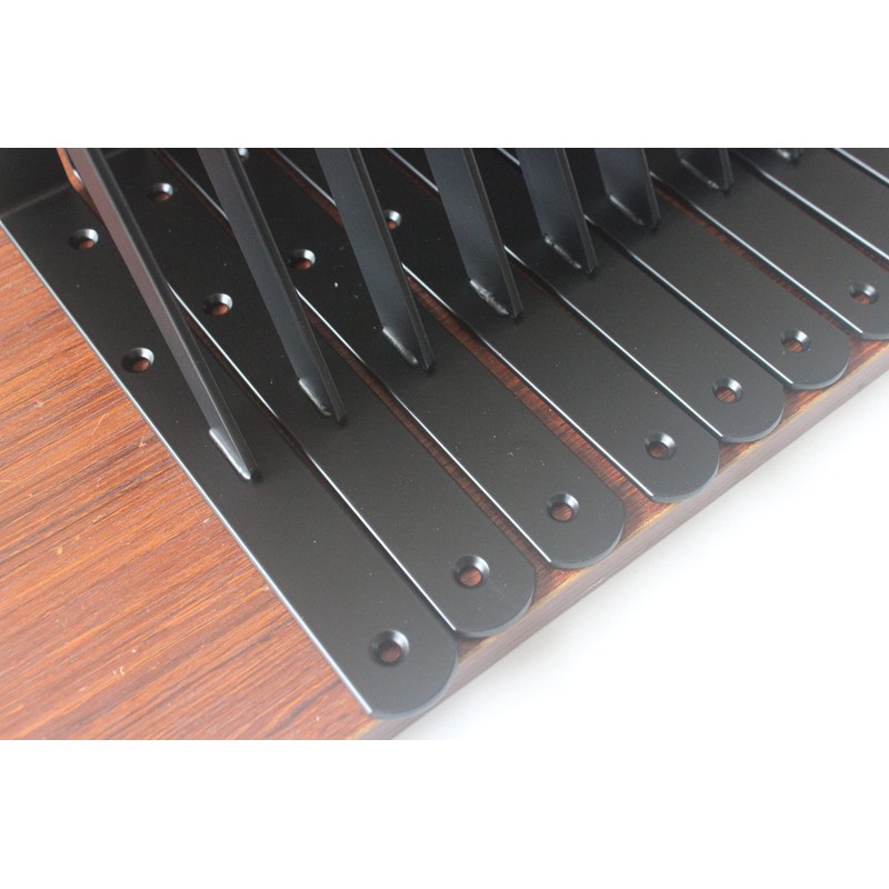12 Pack L10" x H 8" Black Heavy Duty Shelf