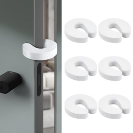 Paquete de 6 protectores para dedos de puerta, tope anti golpeteo, tope para puerta para gatos y niños pequeños, tope de puerta de espuma a prueba de 