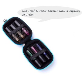 3 Pack Essential Oil Carrying Case Suitable for 6 Roller Bottles Mini Storage Bag Portable Double Layer Essential Oil Organizer Random Color