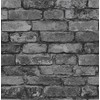 Fine Decor Rustic Brick Effect Charcoal Silver Grey Feature Wallpaper
