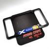 Scotland Flag Domed Carbon Look License Plate Frame -US Size-