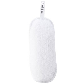 Yamazaki Sangyo 178759 Bath Cleaning Sponge, Bath Bon-kun, Fluffy, Antibacterial, White
